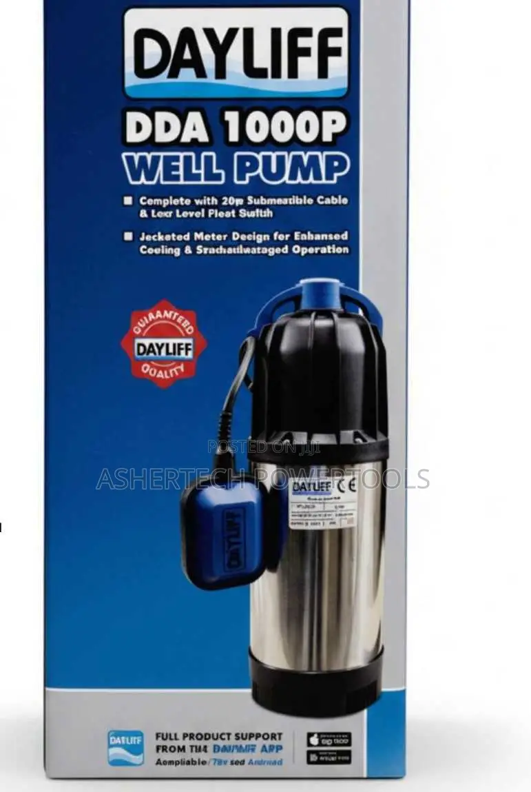 Dayliff Dda 1000p Submersible Well Pump 1.3hp