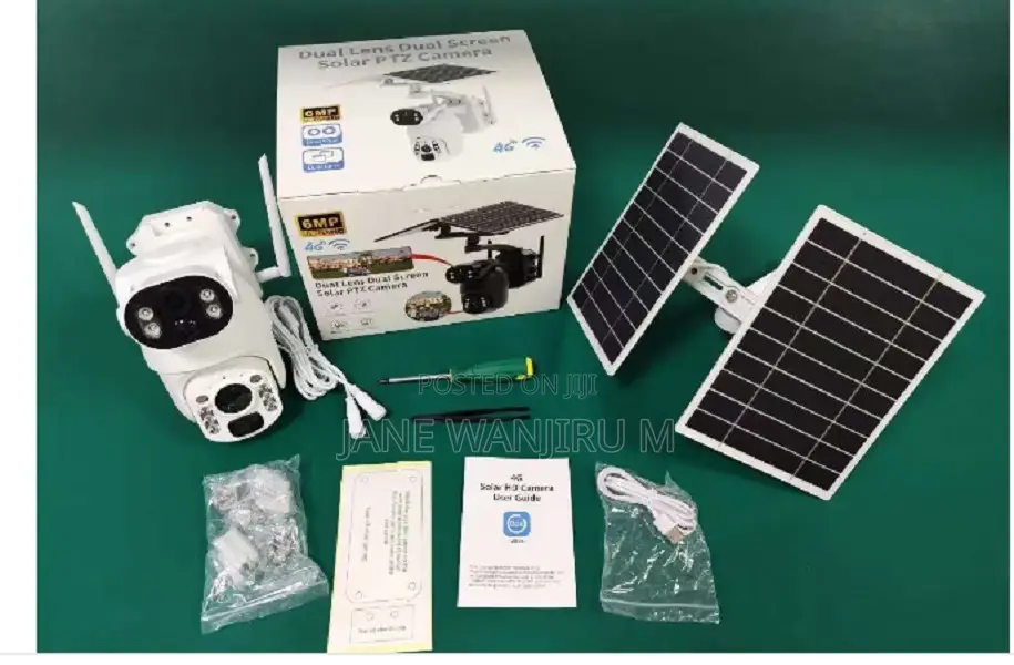 Ubox 6mp 4g Solar Camera With Dual Panels