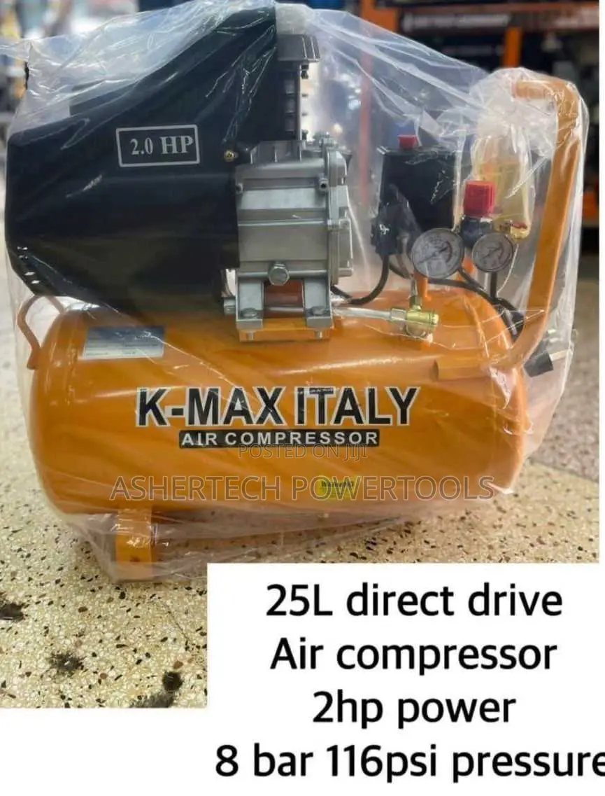 K-Max Italy 25l Direct Drive Air Compressor.
