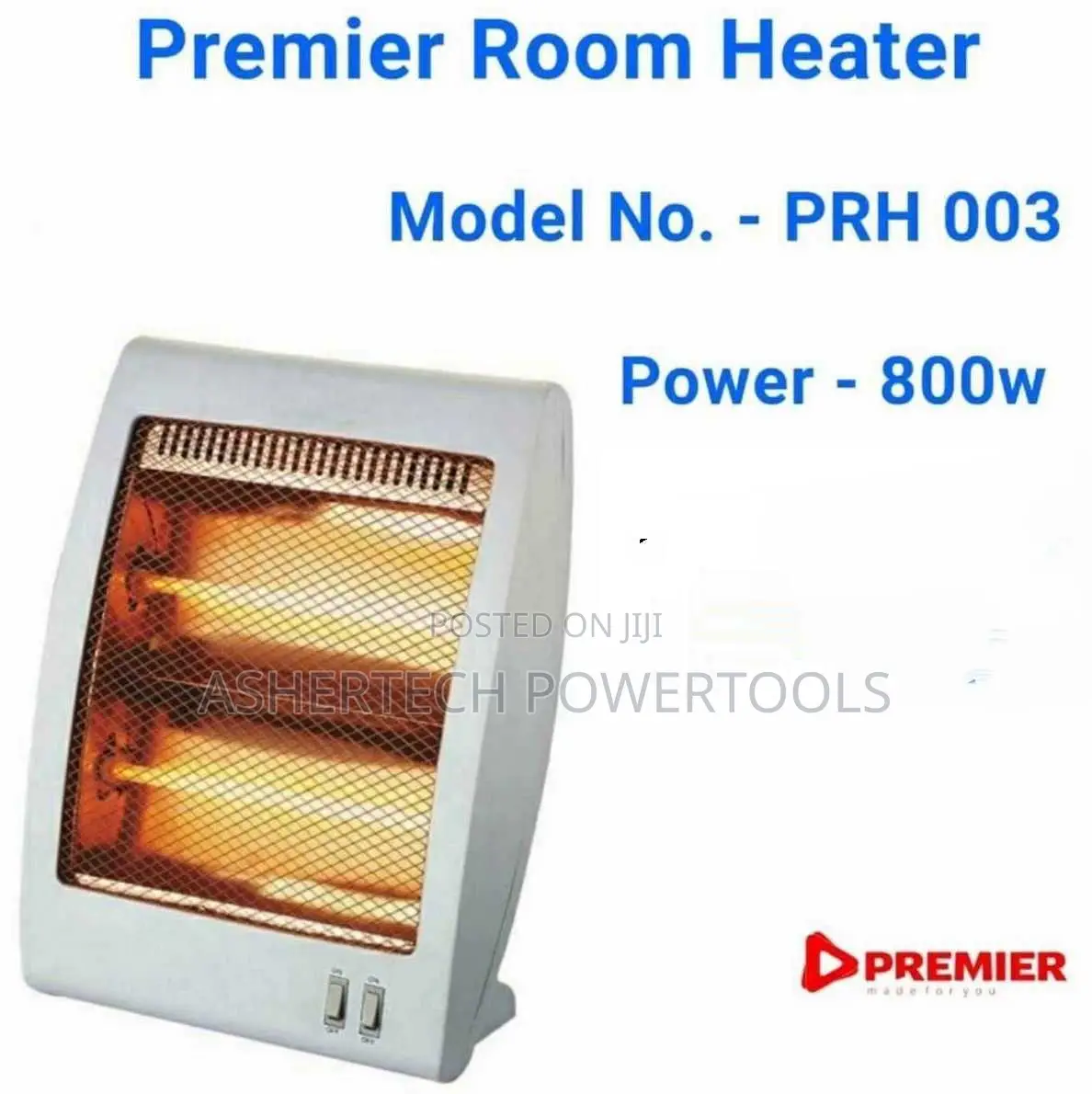 Premier Room Heater, Model No. Prh 003