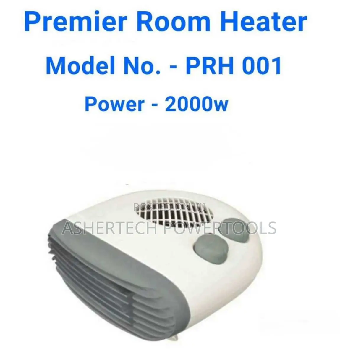Premier Fan Room Heater Model Prh001.