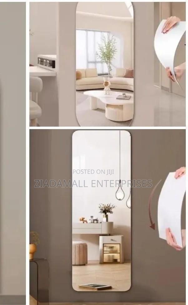 Peel and Stick Unbreakable Mirror, Large 40 by 150 Easy Install, No Br