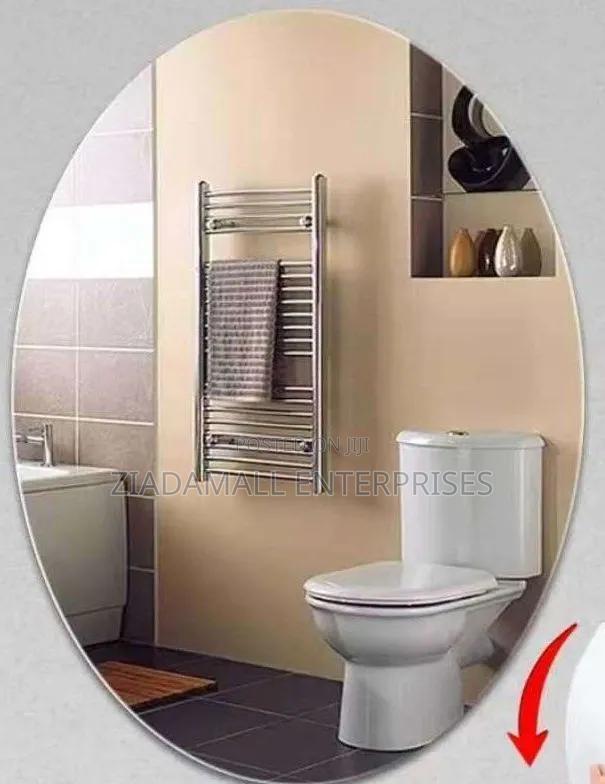 Oval Peel and Stick Unbreakable Mirror Frameless 30*40 - main view