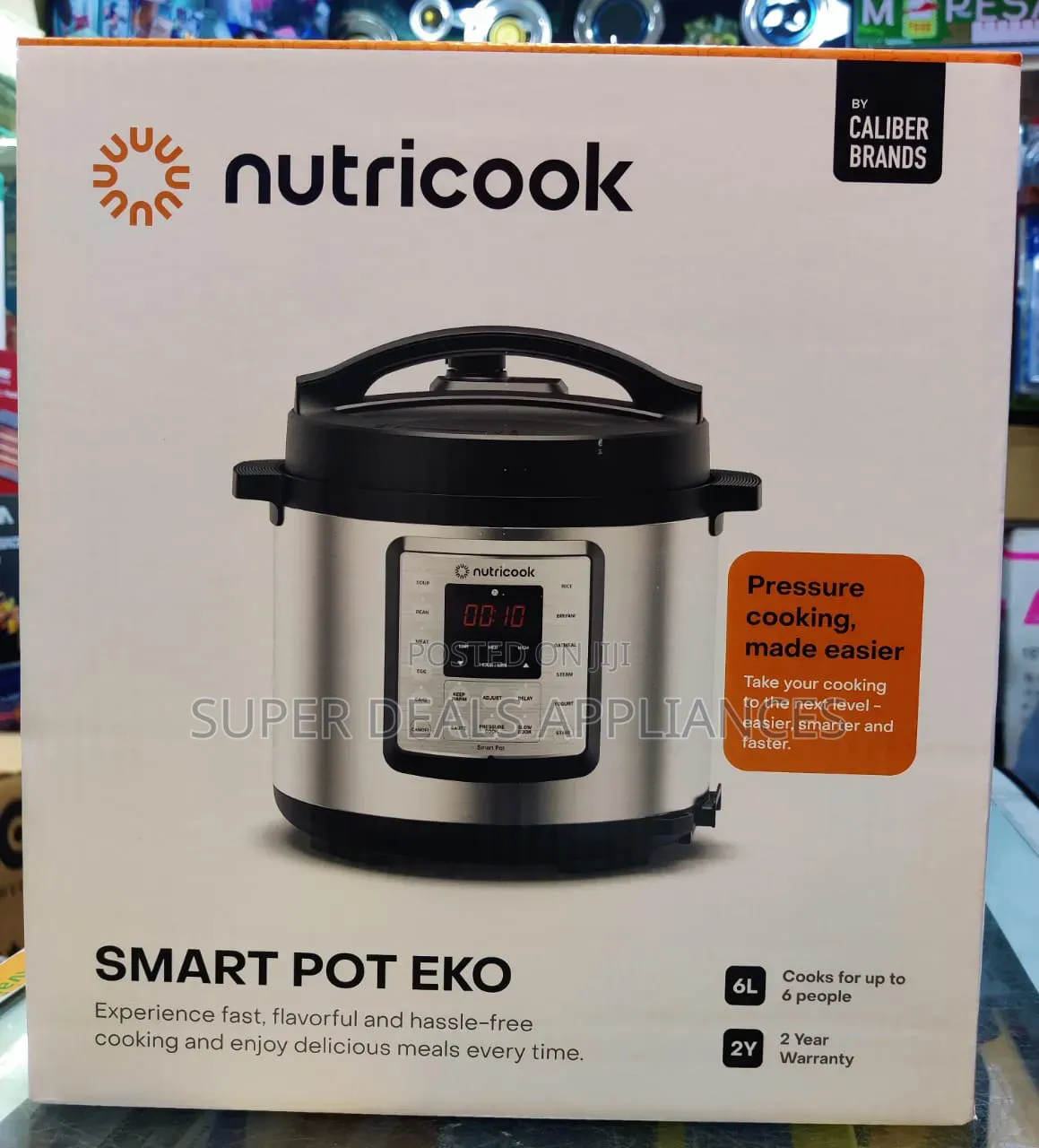 Nutricook Electric Pressure Cooker 6l Stainless Steel Pot