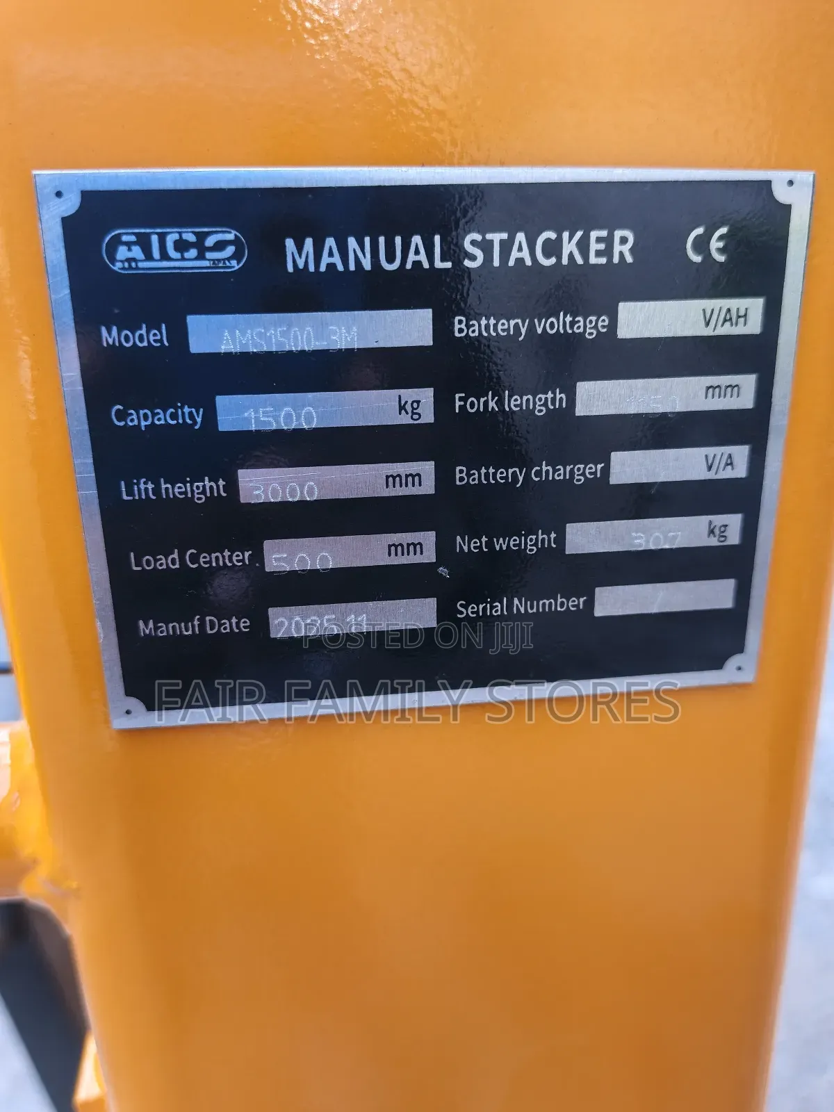 Aico Manual Stacker 1.5tone