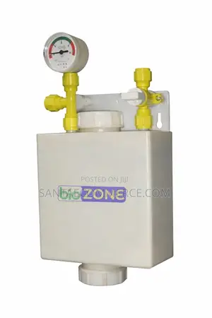 Biozone Chemical Dosing Tank With Pressure Gauge And Yellow Fittings