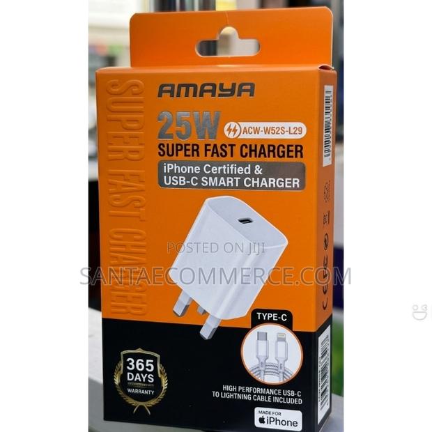Amaya Acw-W52s-L29 25w Super Fast iPhone Charger