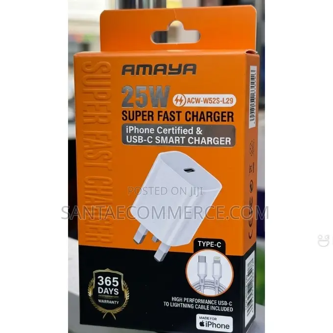 Amaya Acw-W52s-L29 25w Super Fast iPhone Charger