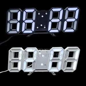 Smart 3d Led Digital Alarm Clock Usb Desk Wall With Date Thermometer