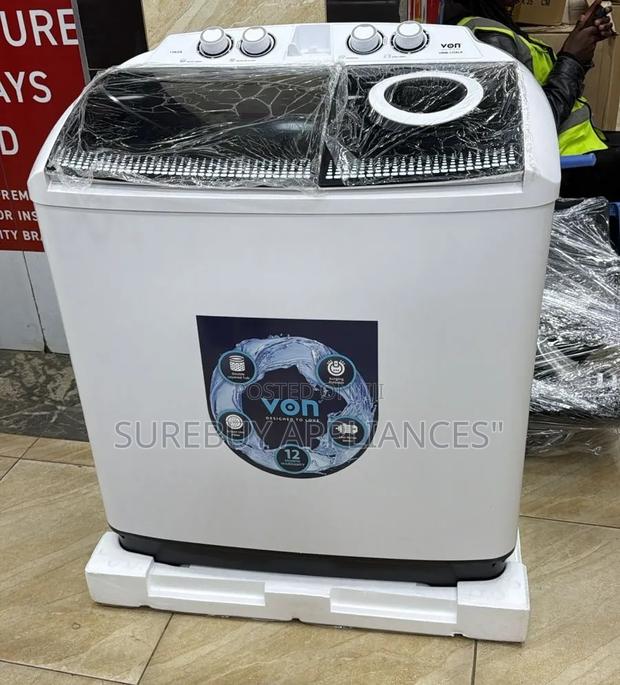 Von 13kg Twin Tub Washer Durable Dual Tub Washing Machine With Spinner