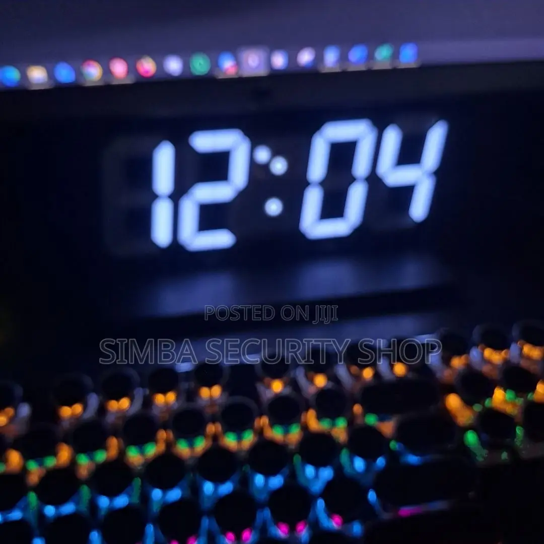 Intelligent White 3d Led Digital Wall or Table Desk Alarm Clock Gift