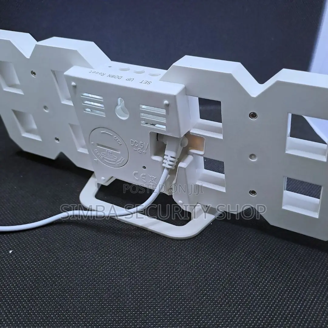 Intelligent White 3d Led Digital Wall or Table Desk Alarm Clock Gift