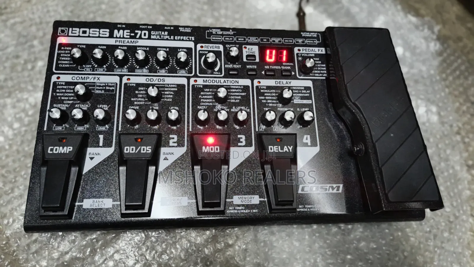 Boss Me 70 Multi Effect Pedal.