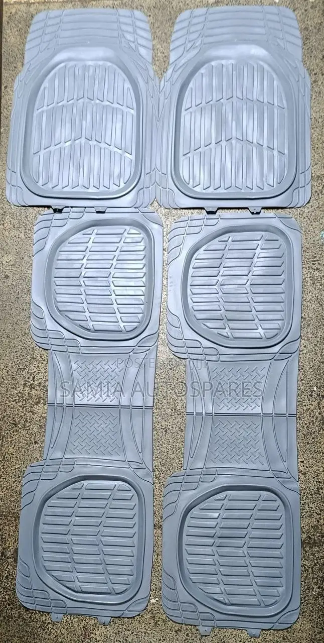 Floor Mat 7 Seater 4 Pc-Grey Set