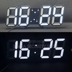Gaming Smart 3d Led Digital Clock Black With Alarm Usb Thermometer Ai