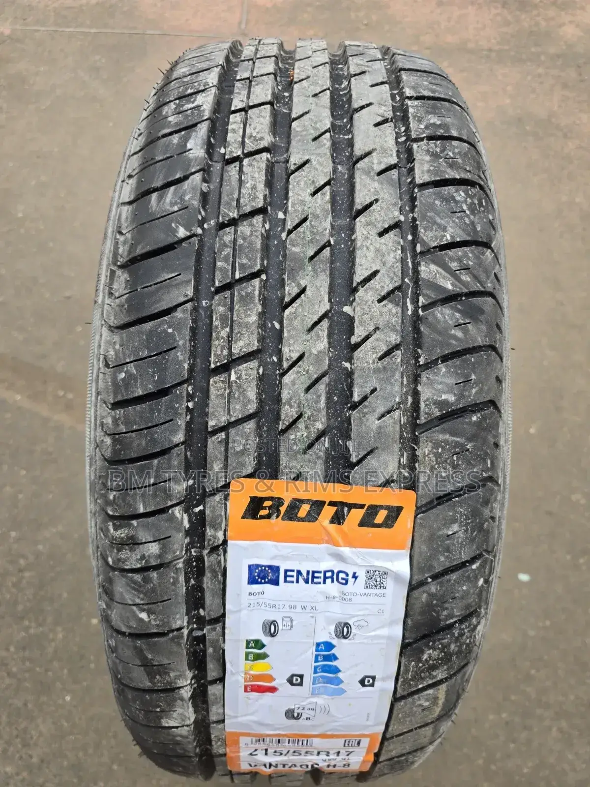 215 /55 R17 Boto Tyres (New Technology).