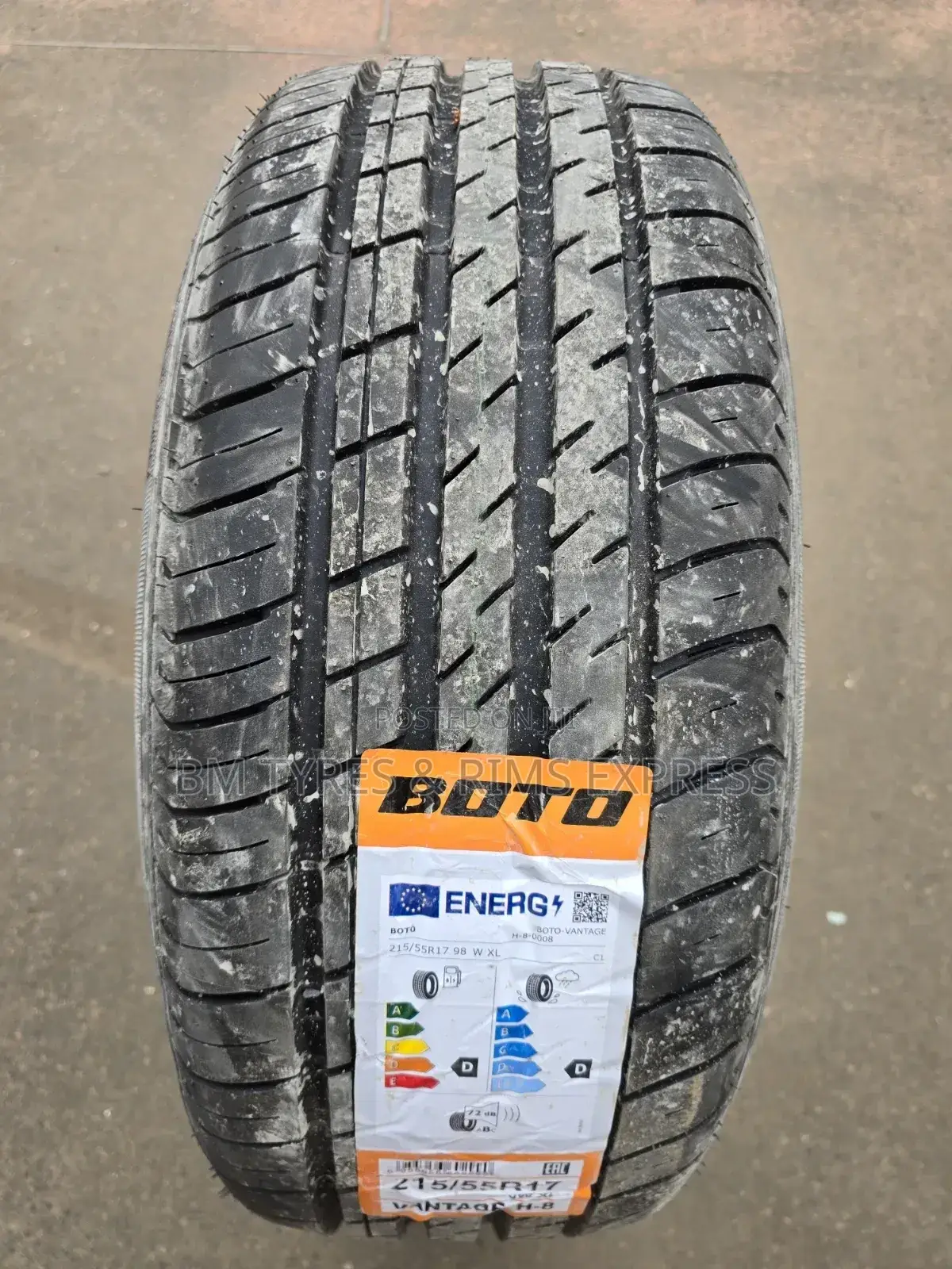 215 /55 R17 Boto Tyres (New Technology).