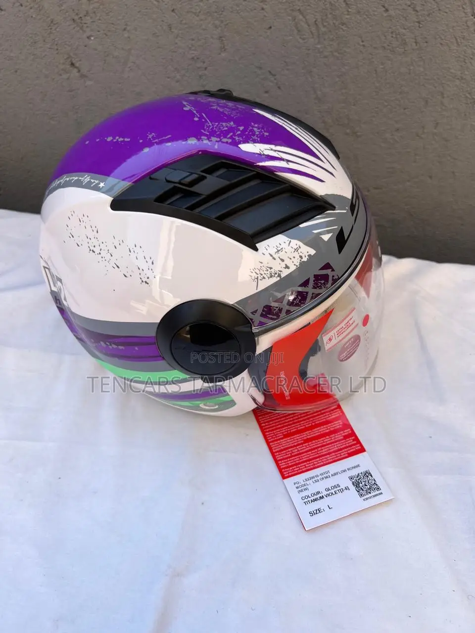Motorcycle Helmet 1a Ls2 - Of/Hf Jet Clear Panda Visor