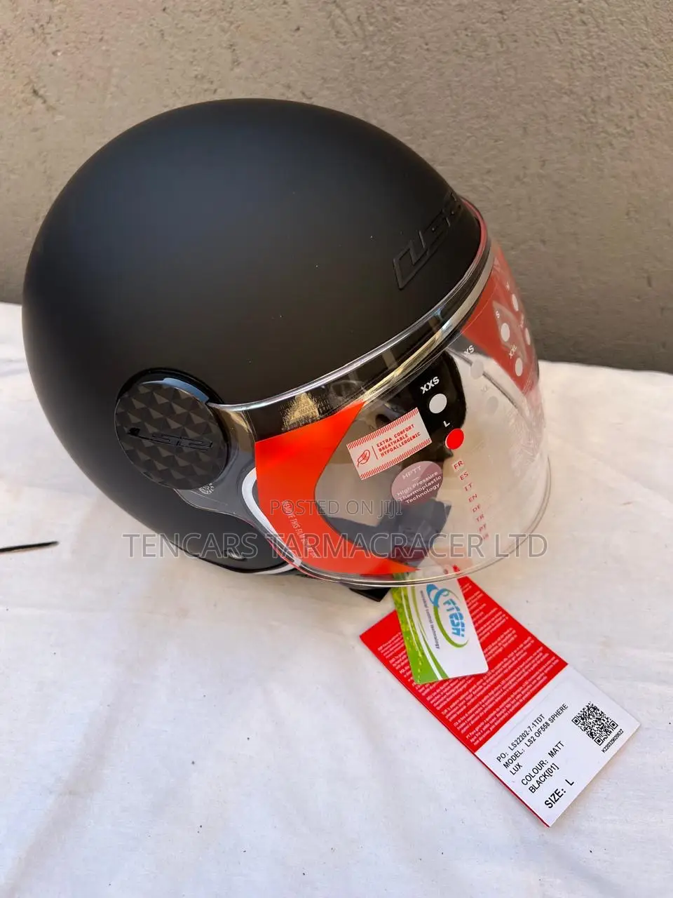 Motorcycle Helmet 1a Ls2 - Of/Hf Jet Clear Panda Visor