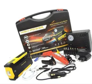 2-in-1 Car Jump Starter With Air Compressor Power Bank