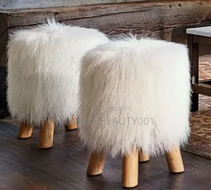 Faux Fur Stool