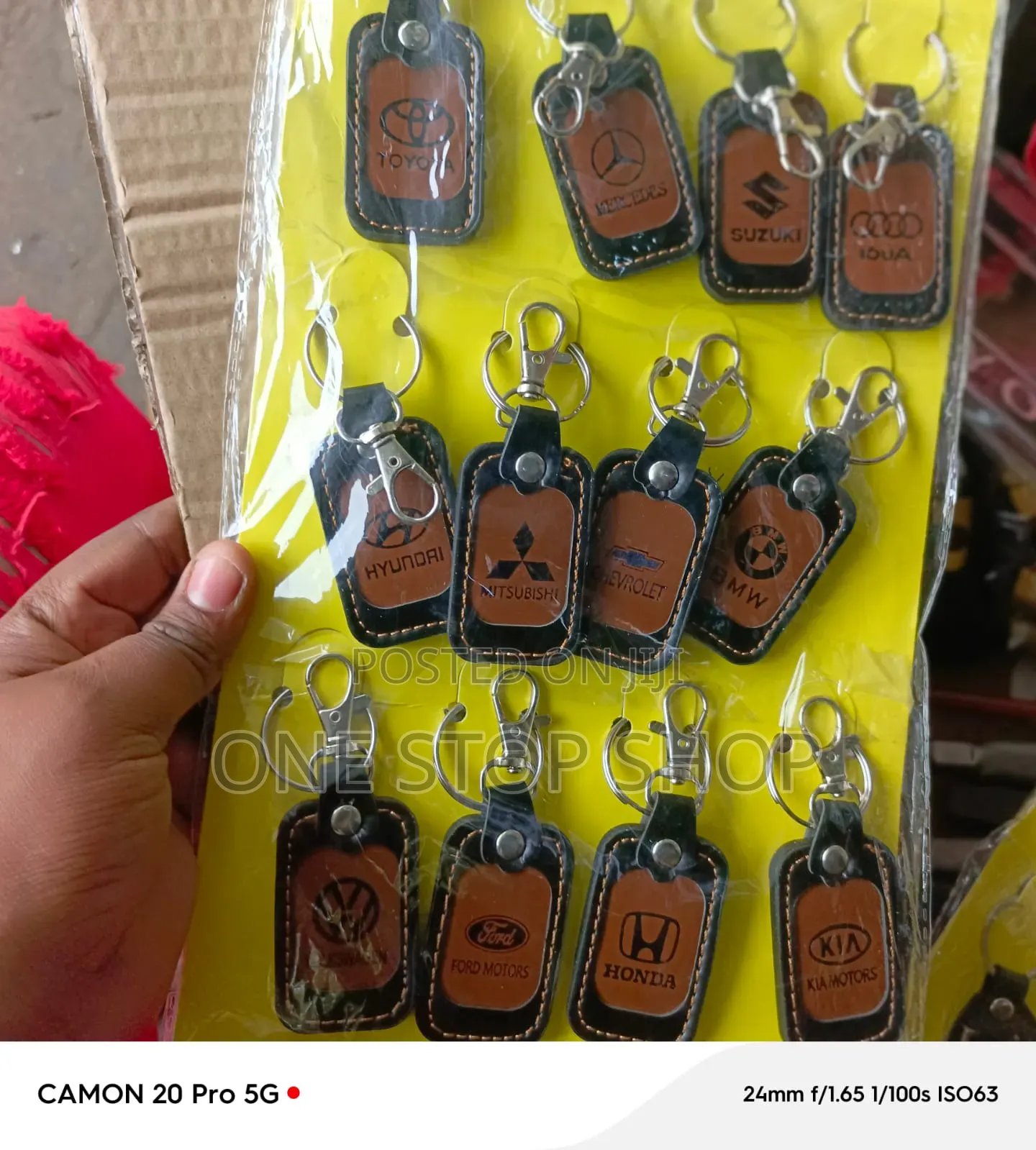 Leather Style Car Logo Key Chains