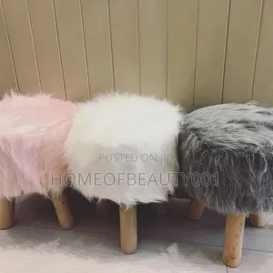 Fur Stool Available in Different Colours