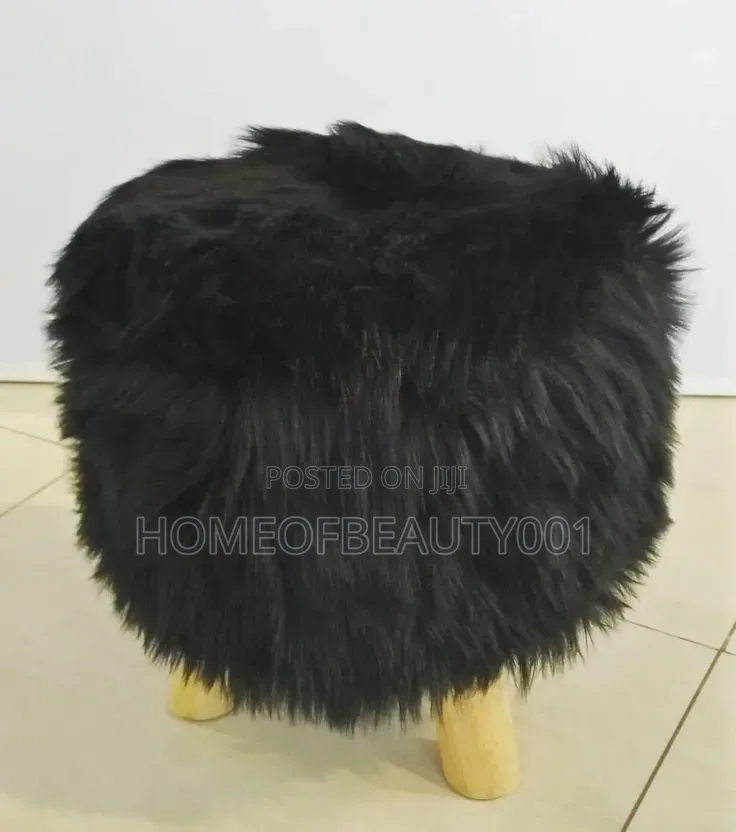 Faux Fur Stool
