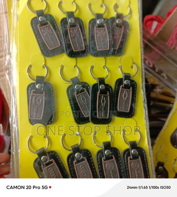 Leather Logo Key Rings - main view