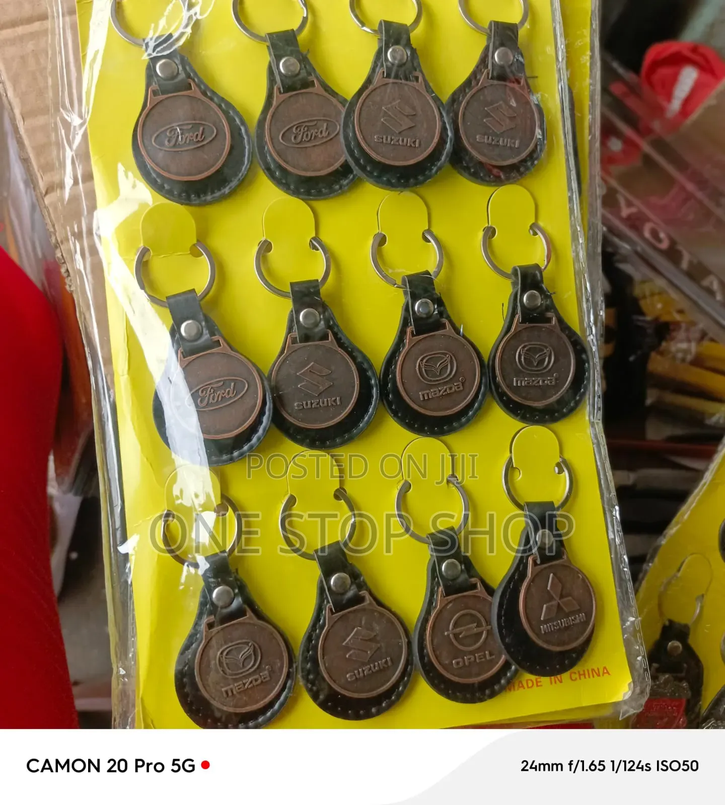 Car Logo Leather Key Tags Chains