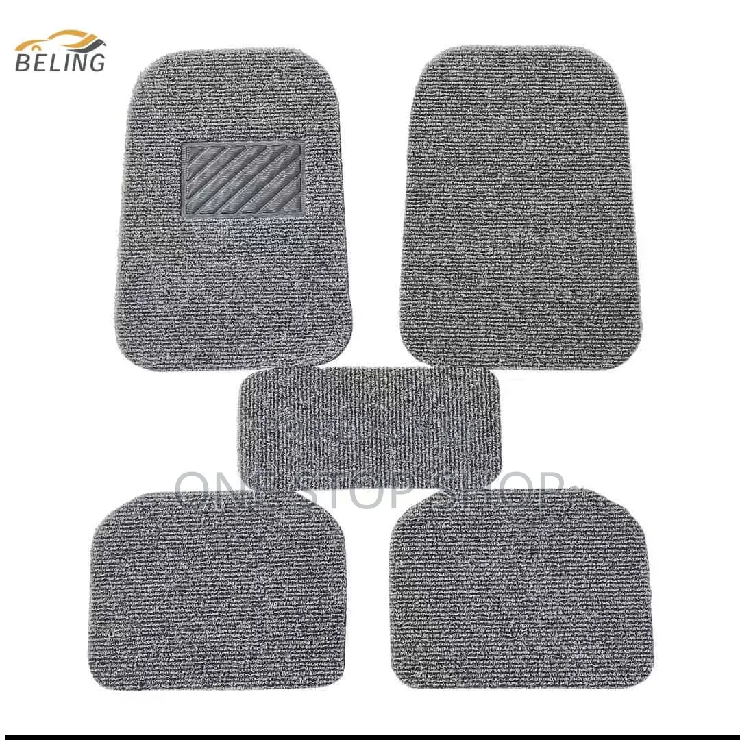 5pc Grey Woolen Washable Car Mats