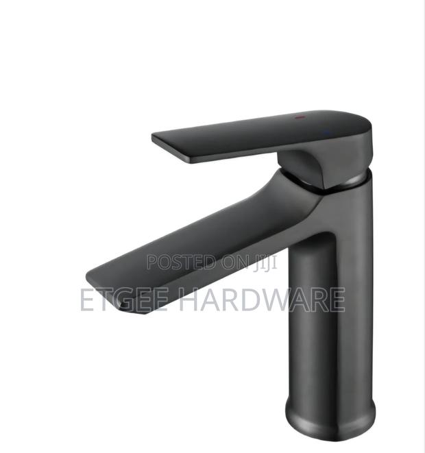 Basin Mixer Black Hot and Cold Water- 15