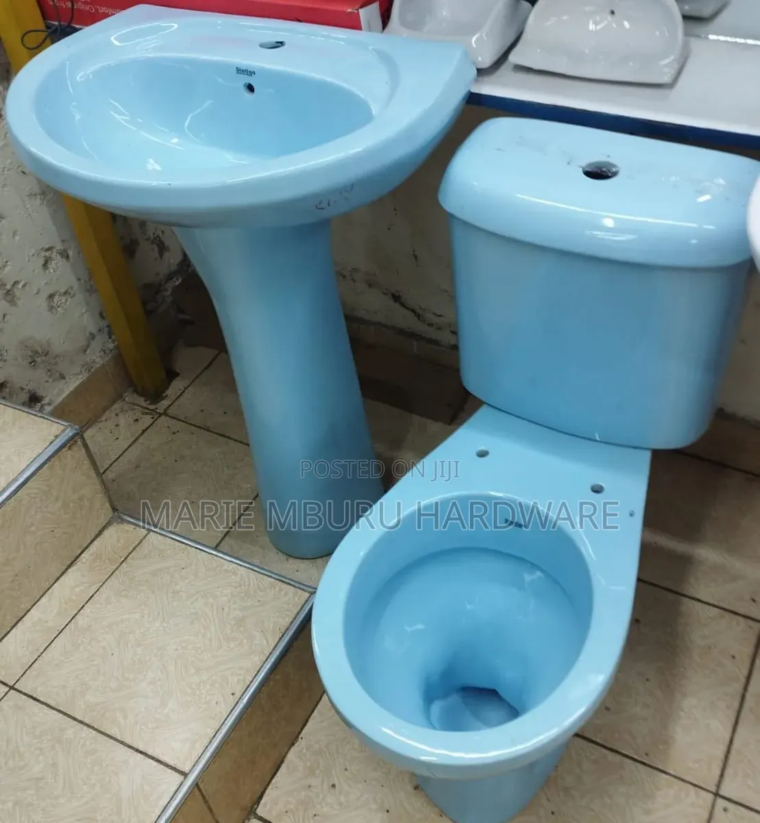 Blue Toilet
