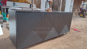 Black Patterned Tv Stand