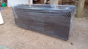 Black Patterned Tv Stand