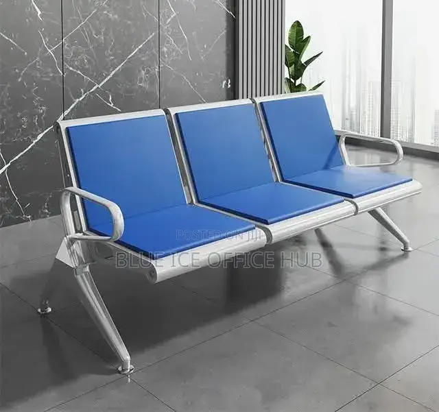 Durable 3 Seater Visitor Bench Chair With Armrests