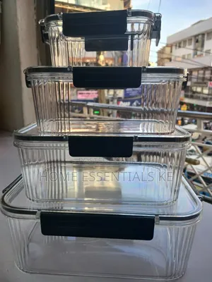 4pcs Acrylic Storage Set :3300ml, 1800ml , 1200ml 800ml