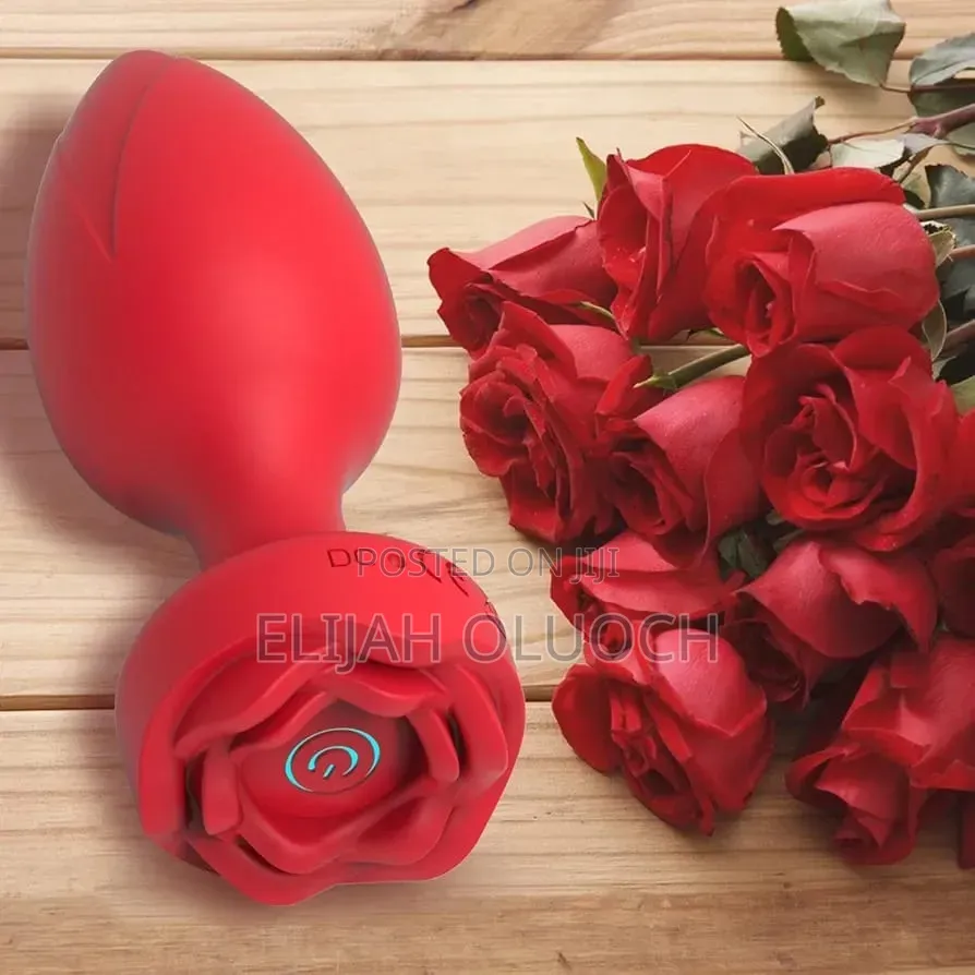 *Rose Toy Anal Vibrator Dildo Butt Plug Vibrator Sex Toys