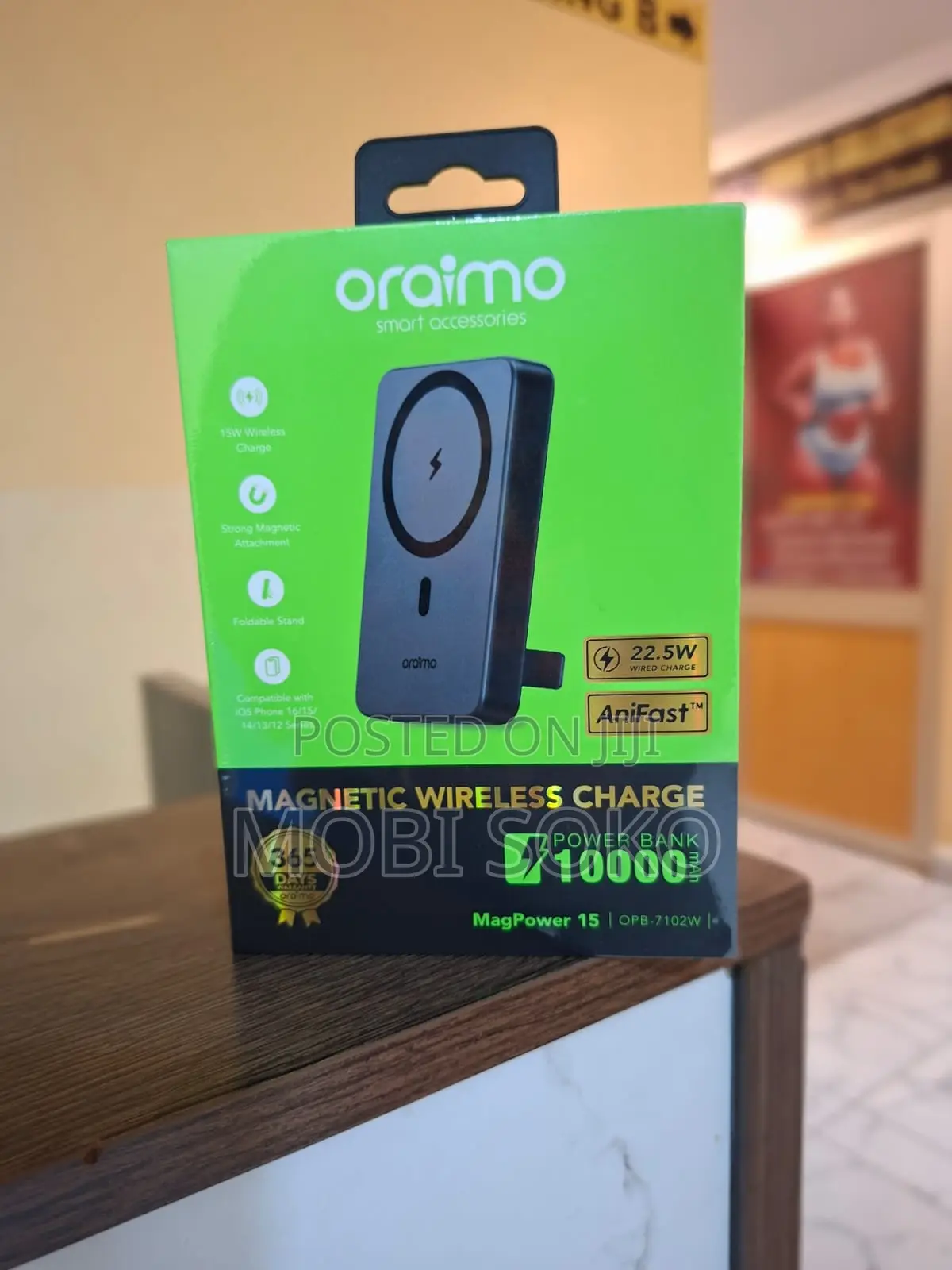 Oraimo Magpower 15 10000mah Wireless and Wired Power Bank