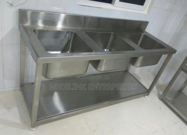 Customized Triple Bowl Sink (Ss316/2mm) - main view