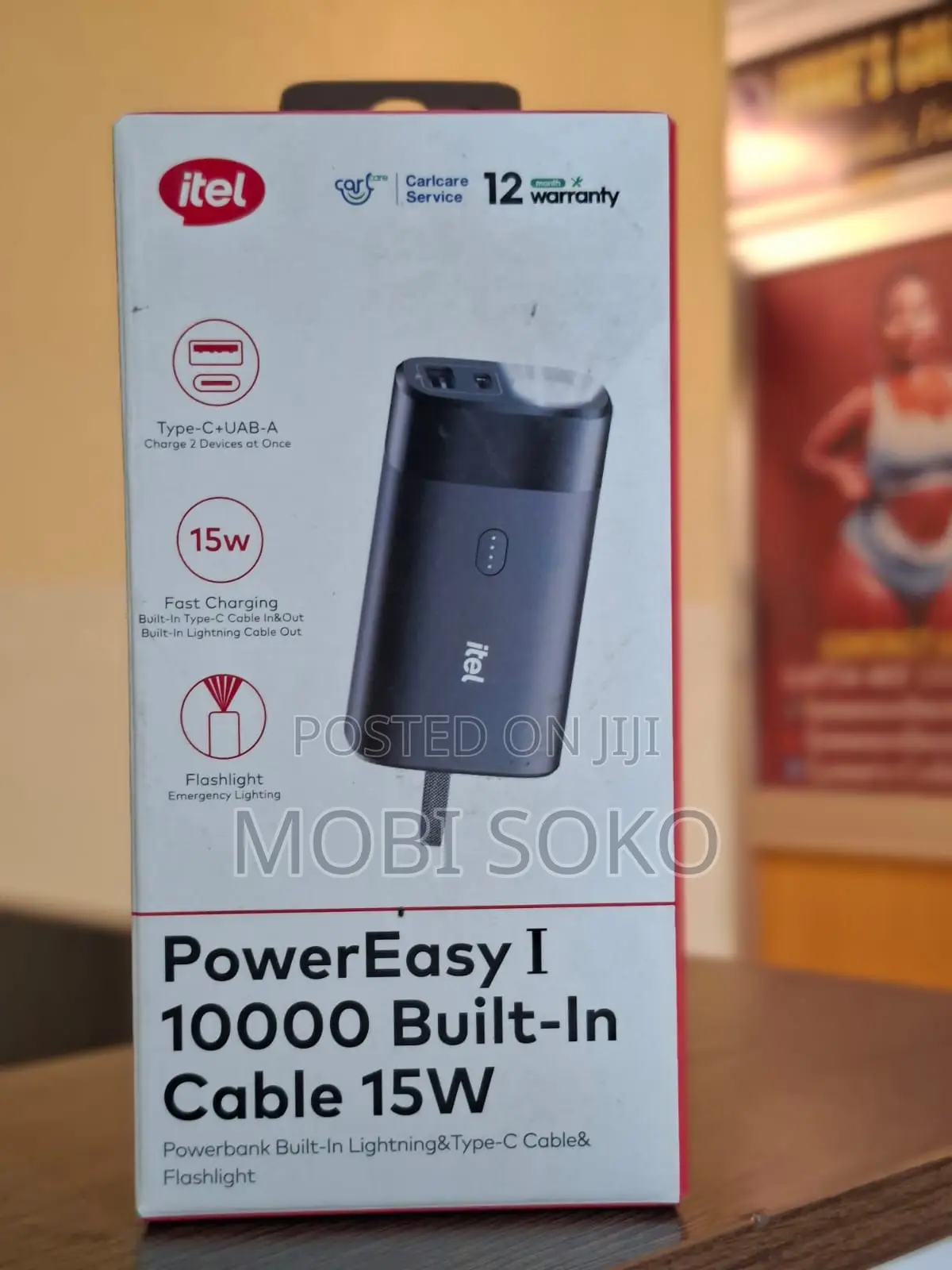 Itel Power Easy 1 A1123 15w 10000mah Power Bank