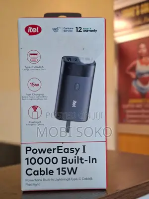 Itel Power Easy 1 A1123 15w 10000mah Power Bank