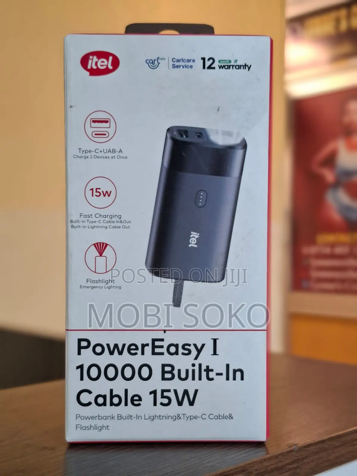 Itel Power Easy 1 A1123 15w 10000mah Power Bank