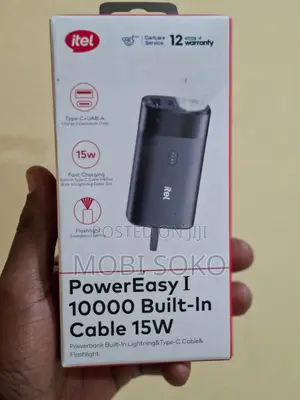 Itel Power Easy 1 A1123 15w 10000mah Power Bank