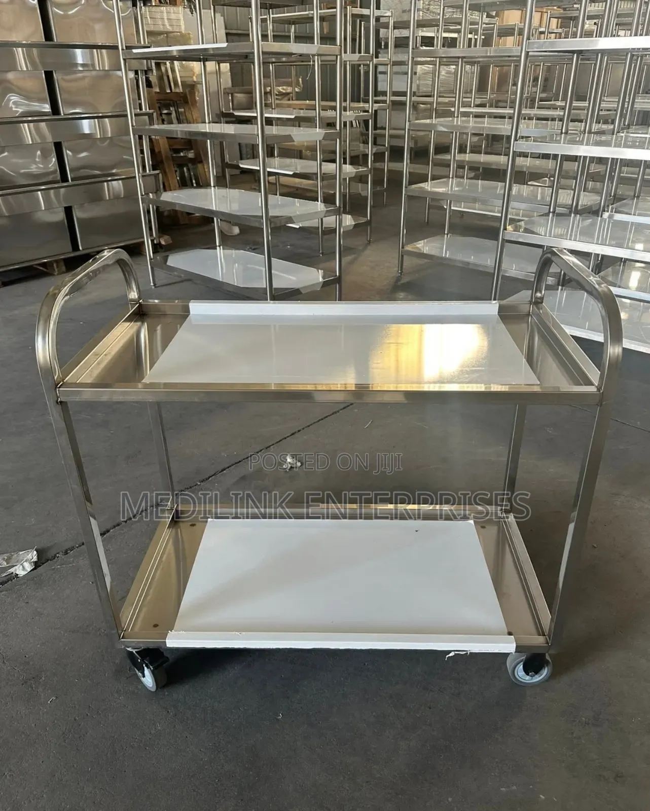 Ss 304 Maine Hospital Modern Stainless Steel Trolley