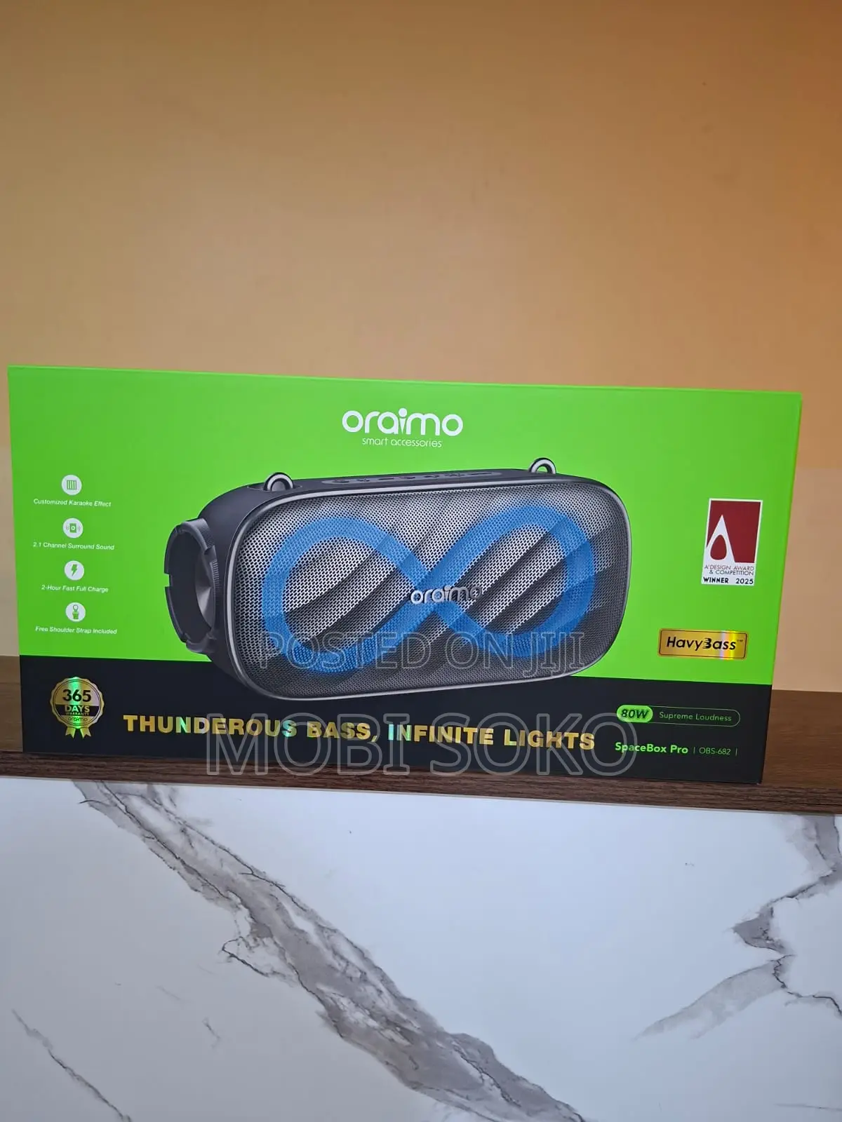 Oraimo Spacebox Pro 80w Karaoke-Support Wireless Speaker