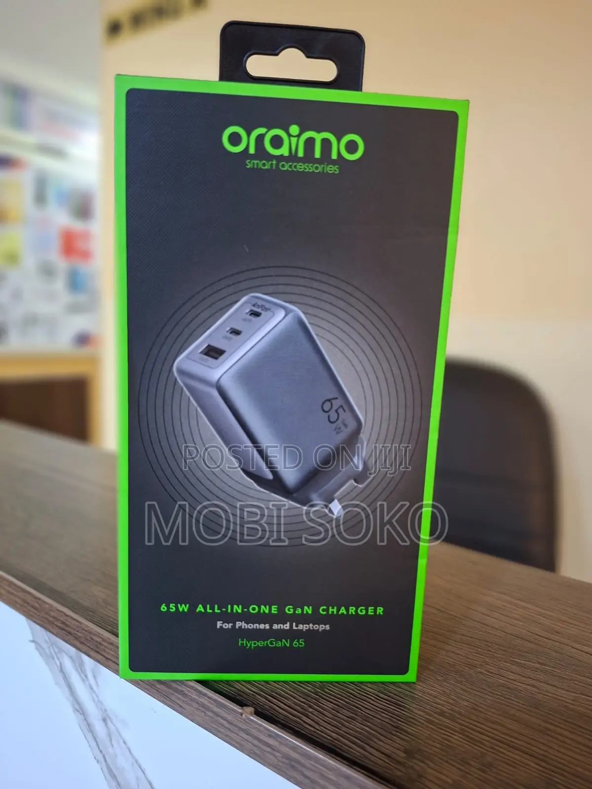 Oraimo Hypergan 65 65w Gan Wall Charger Kit With 100w Cc Cable