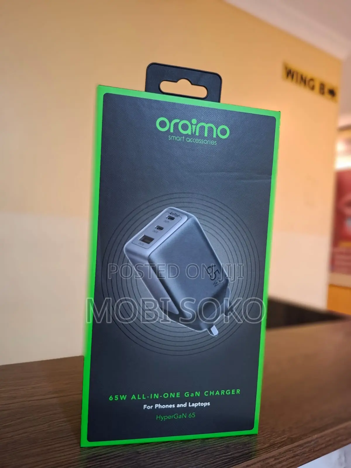 Oraimo Hypergan 65 65w Gan Wall Charger Kit With 100w Cc Cable