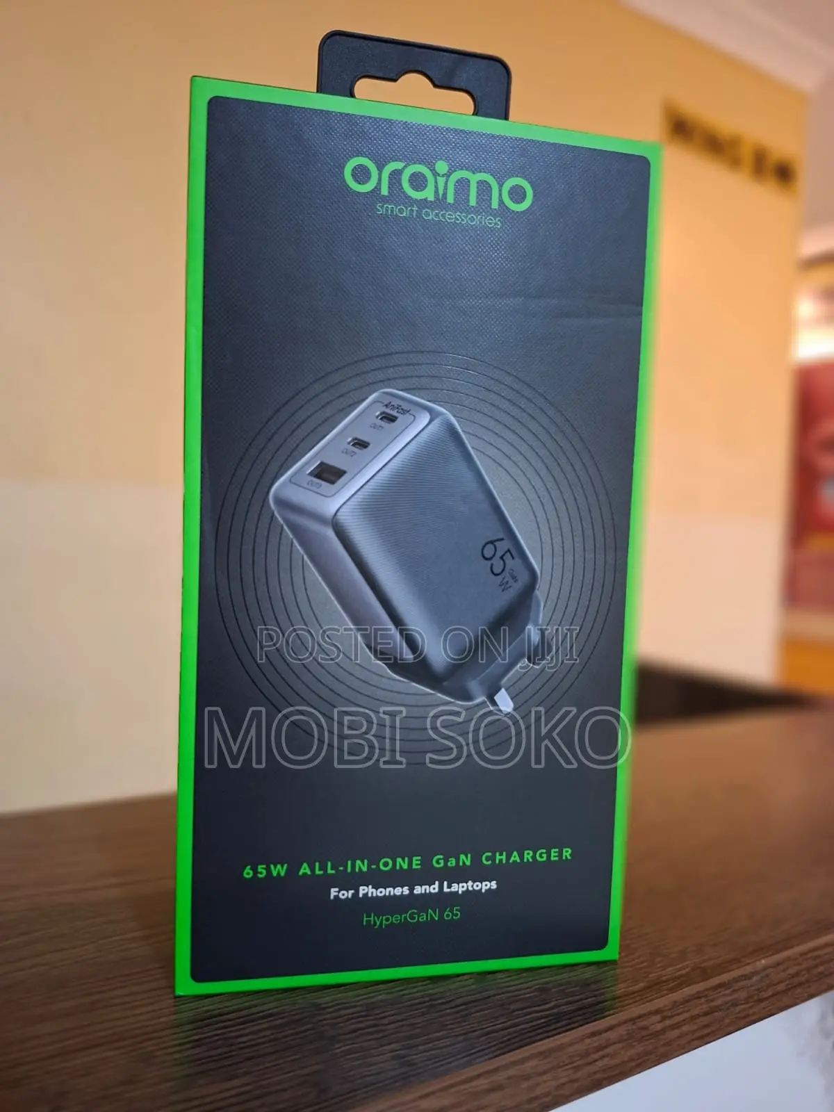 Oraimo Hypergan 65 65w Gan Wall Charger Kit With 100w Cc Cable