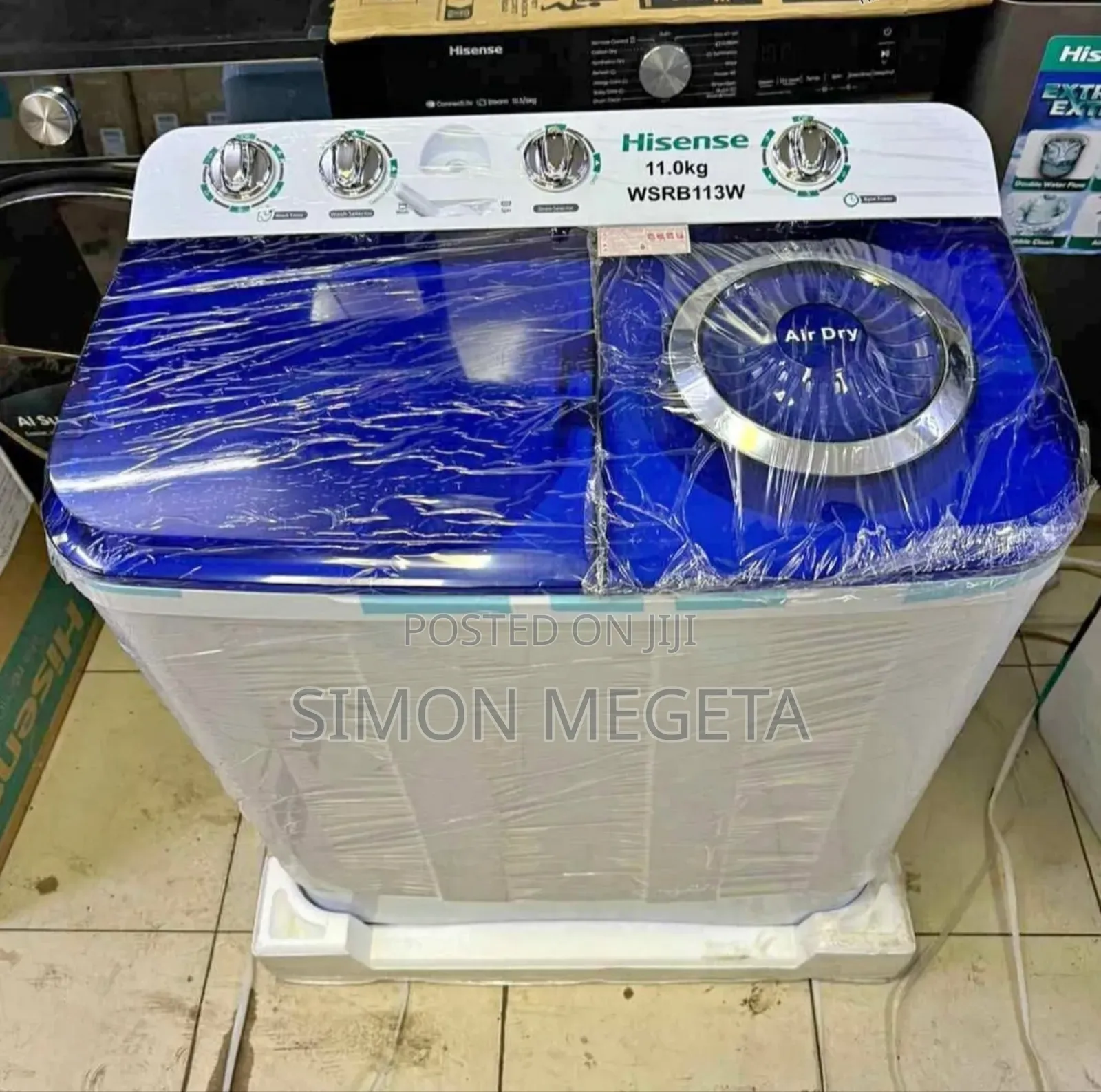 Hisense 11kg Semi-Automatic Washer – Big Capacity, Air Dry System
